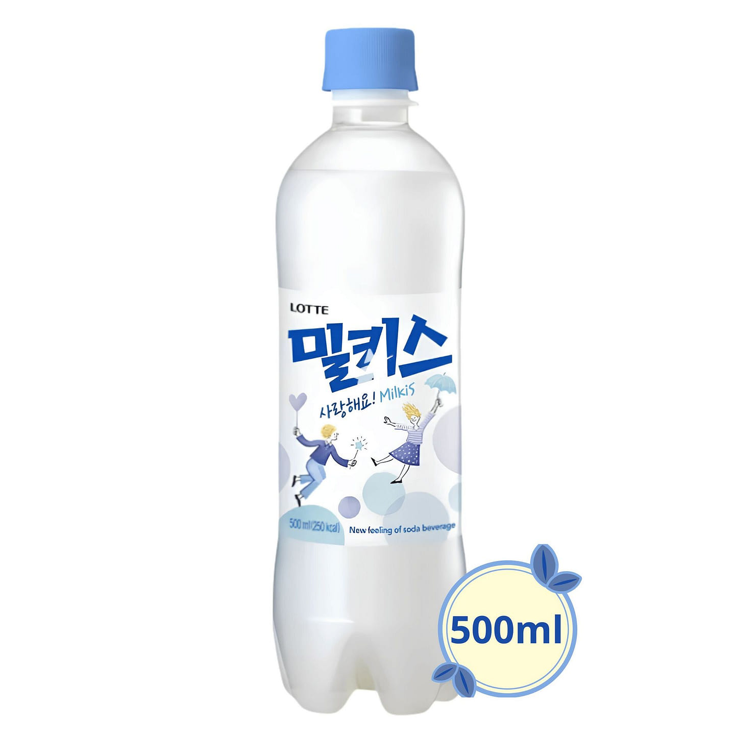 [Lotte] Milkis Milk & Yogurt Soda – 500ml-1 Bottle 1 each