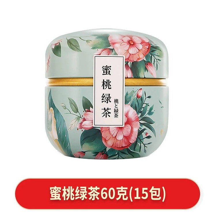 【中闽飘香】水果冷泡茶包 《蜜桃绿茶》一罐15包