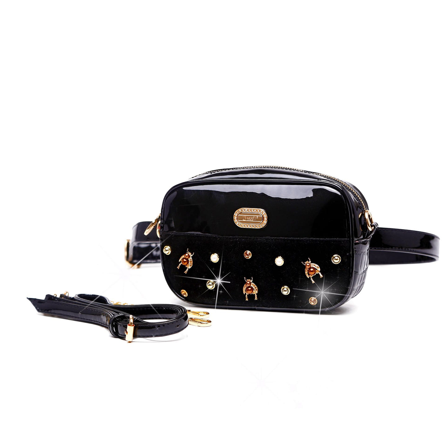 Honey Bee Fanny Waist Bag Pack Black [RMF7758-BK] 1 each