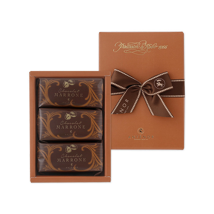 アントノール バレンタイン チョコレート栗ケーキ 3 枚入り 1 各