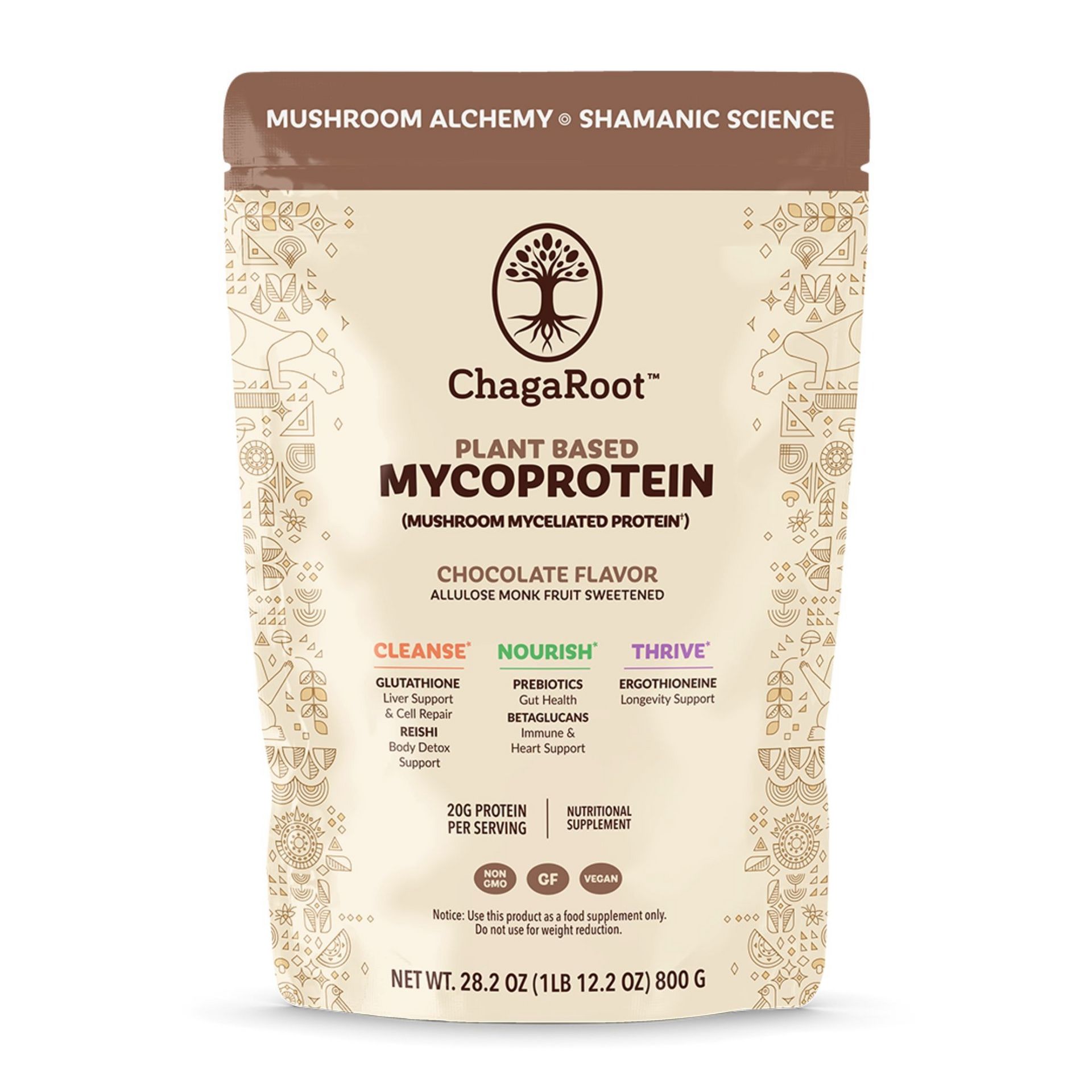 ChagaRoot Mushroom Protein Powder (Chocolate) 800 กรัม
