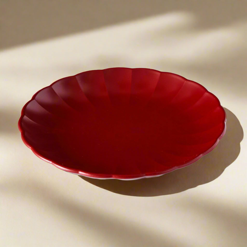 Small Lacquerware Flower Plate 40 グラム