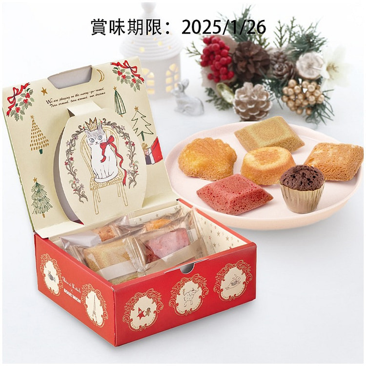 boulmich Tokyo Ginza Christmas snacks cake gift box 6 pieces set
