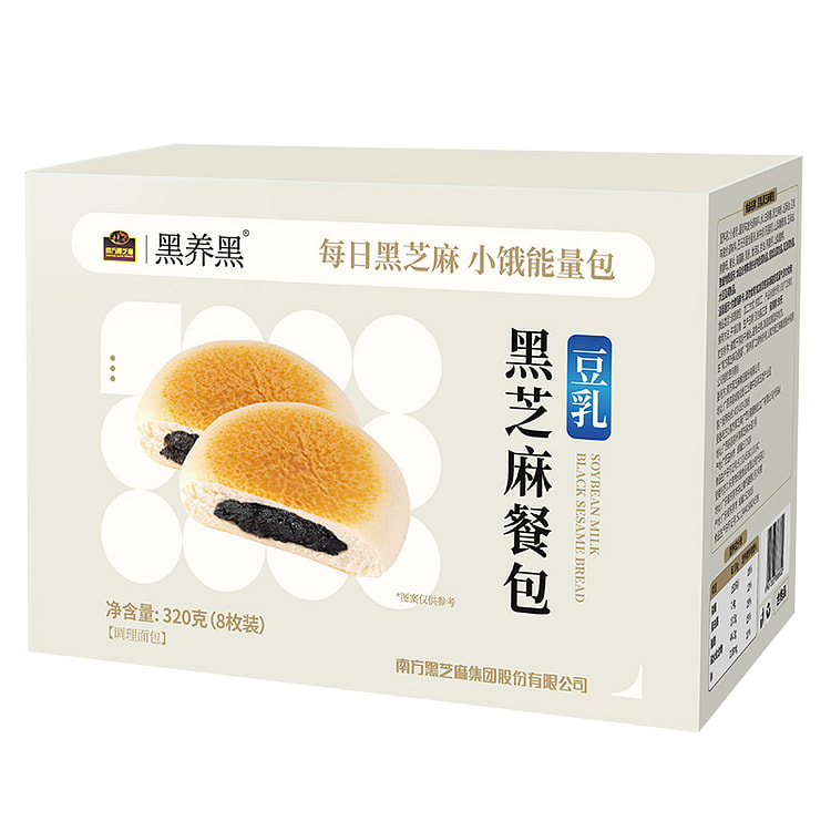 南方黑芝麻豆乳餐包奶香味320g*1盒