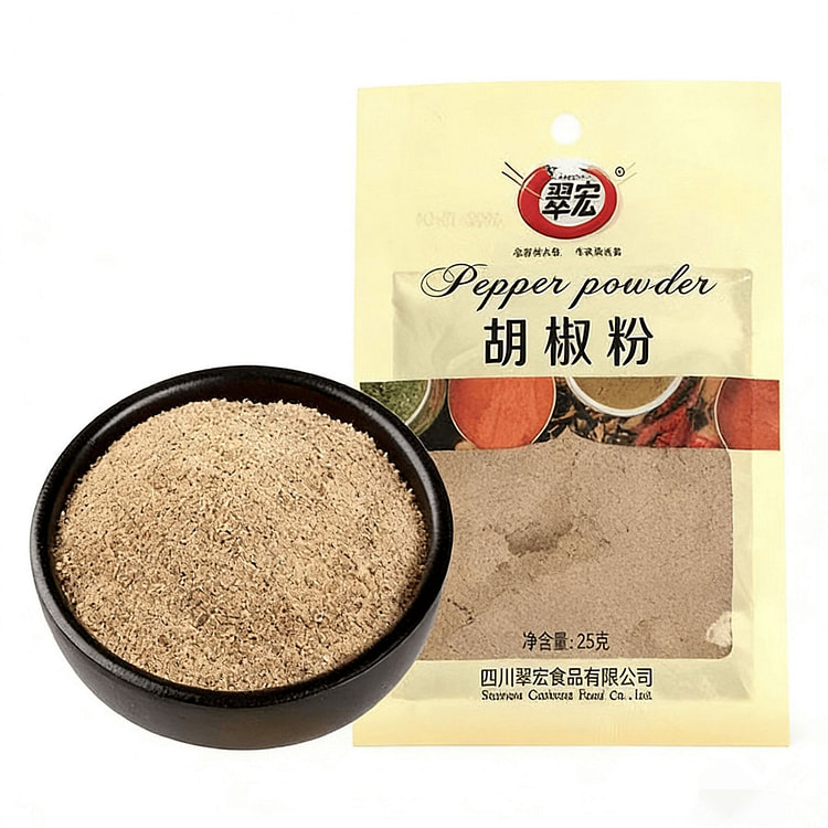 翠宏胡椒粉白胡椒烧烤五香粉正宗调味料烤肉家用调料 25 克