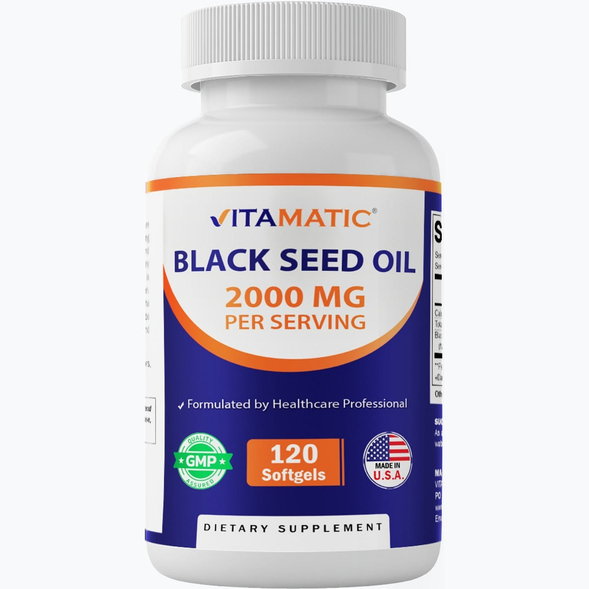 Black Seed Oil 2000mg – 120 Softgels 1 each