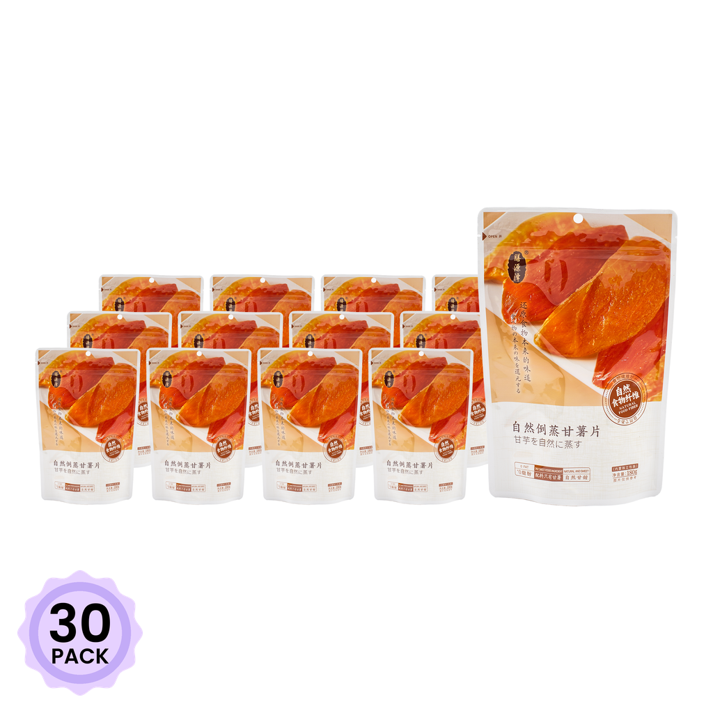 Shan Yuan Ze 蒸し甘薯チップス 180 グラム*30 パック - Weee!