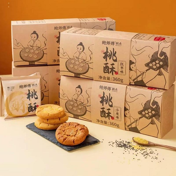 Master Bao Peach Crispy 2 Boxes (Xiaomi + Jujube)