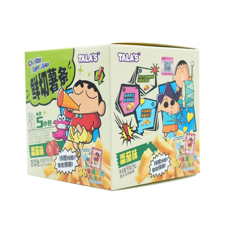 蜡笔小新鲜切薯条原切土豆真空低温番茄味90g*1盒