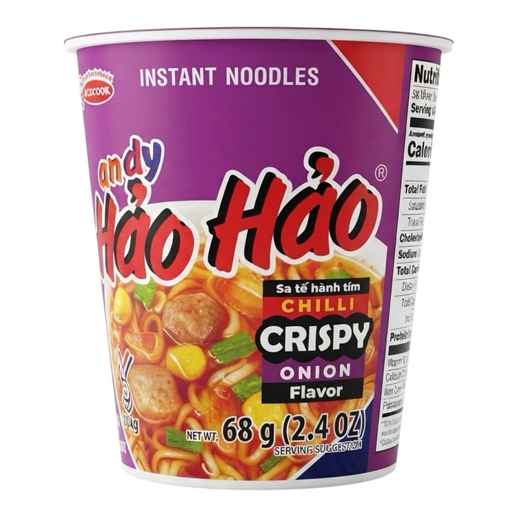 Hao Hao Chilli Onion Flavor Instant Noodle Cup 68 g