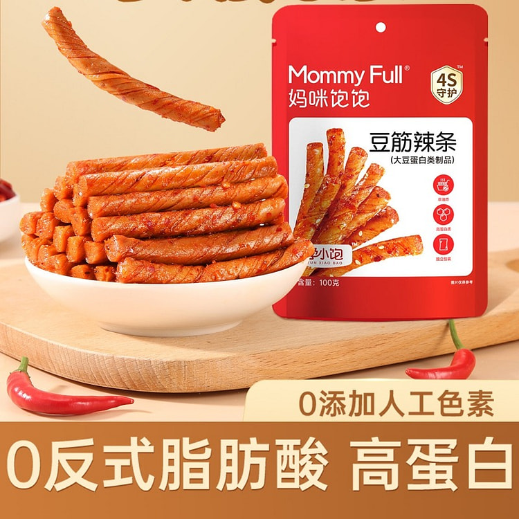孕小饱豆筋辣条100g*3孕妇健康零食解馋小零食 300 克