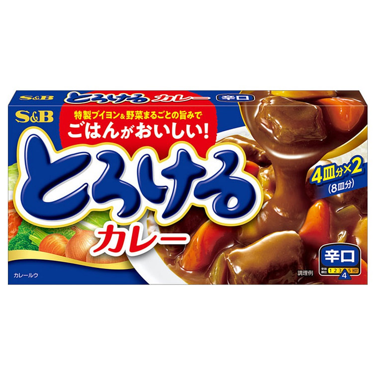 日本S&B 20种蔬菜熬制而成 辣咖喱 辣味