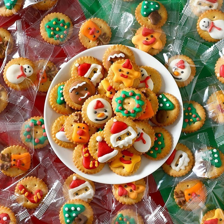 圣诞节创意卡通搞怪趣味解馋小饼干零食25小包 110 克