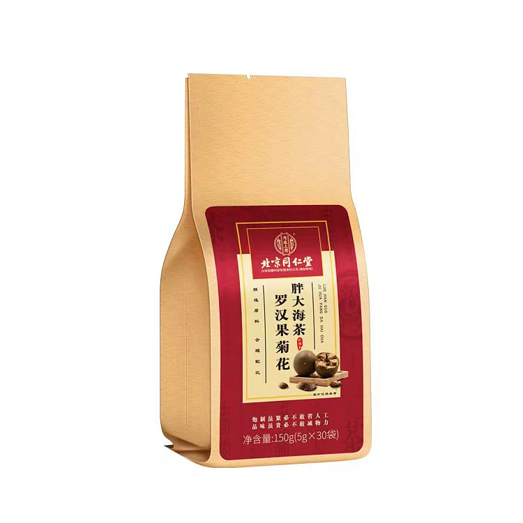 北京同仁堂罗汉果菊花胖大海茶*1袋