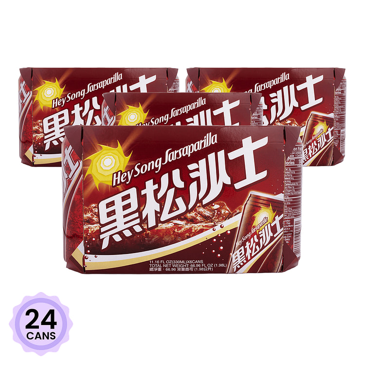 Nước Giải Khát Hey Song Sarsaparilla 330 ml*24 cans