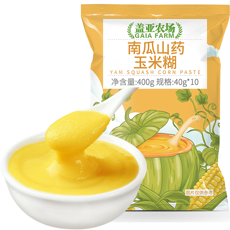 盖亚农场南瓜山药玉米糊五谷杂粮粗粮400g*1袋