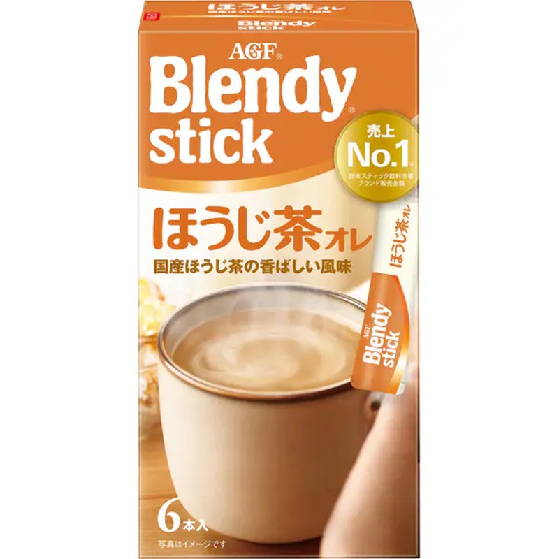Blendy Hojicha Au Lait Instant Sticks 6pcs 1 each
