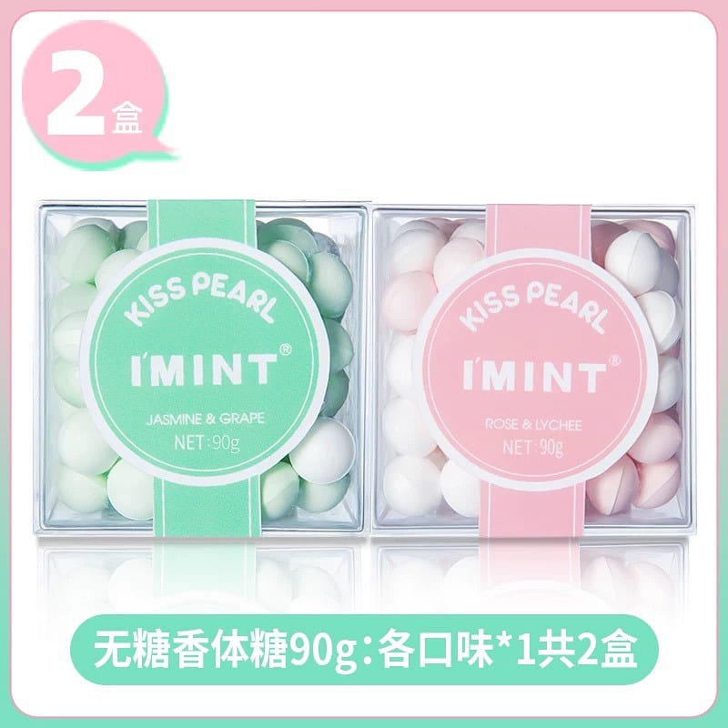 imint Strong Fresh Breath Mint Candy 2 Boxes 90 g