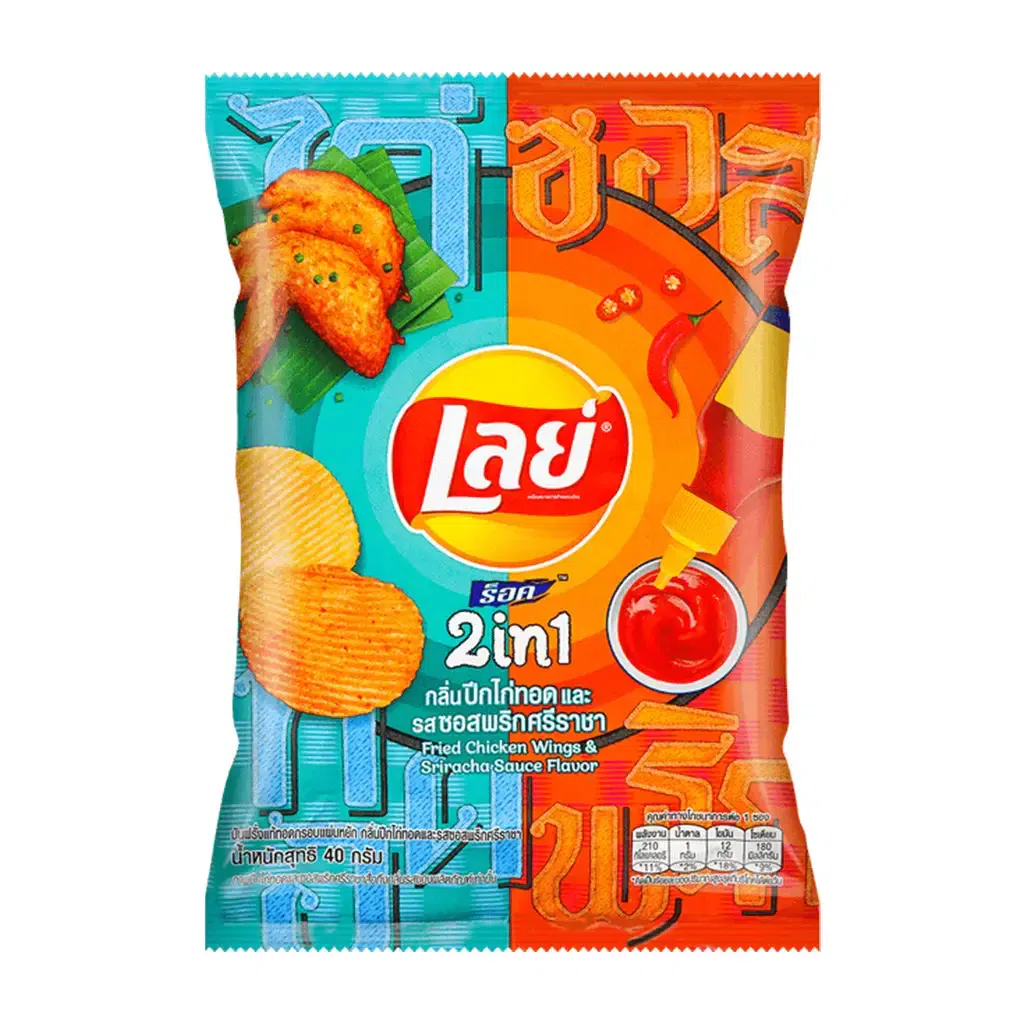 Lay's Fried Chicken Wings & Sriracha Sauce Flavor Potato Chips 48 g