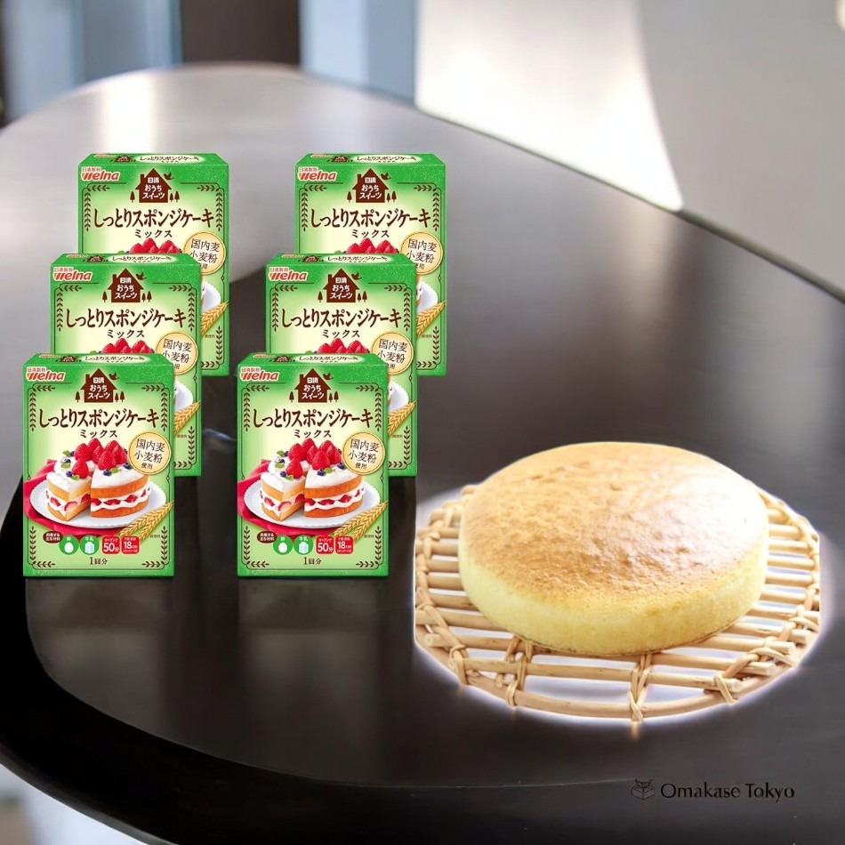 Nissin Welna Moist Sponge Cake Mix 6 Boxes 1200 g