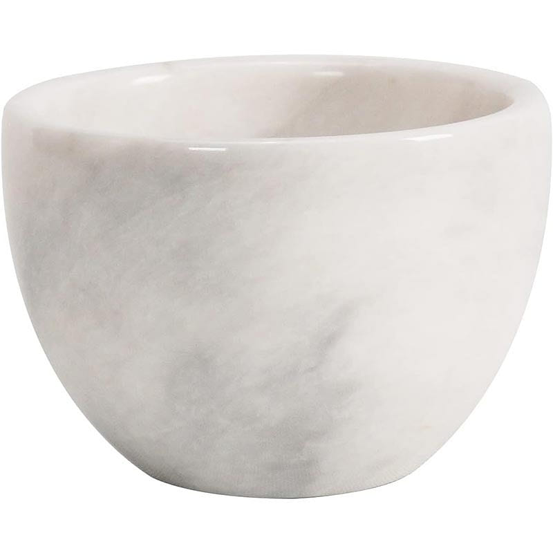 Marble Shaving Bowl White – Luxury Grooming Tool 1 each