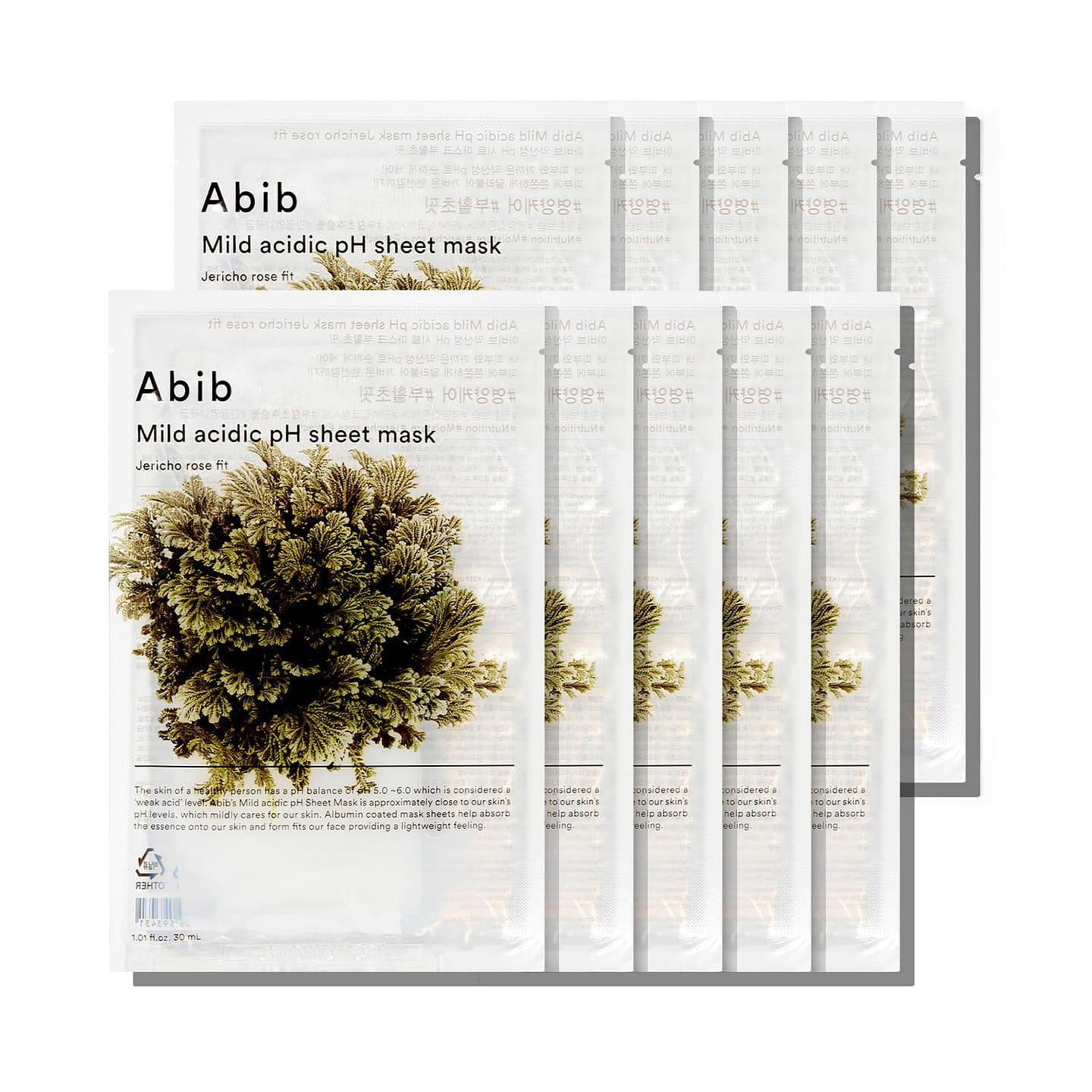 ABIB Mild Acidic pH Sheet Mask Jericho 10ea 1 each