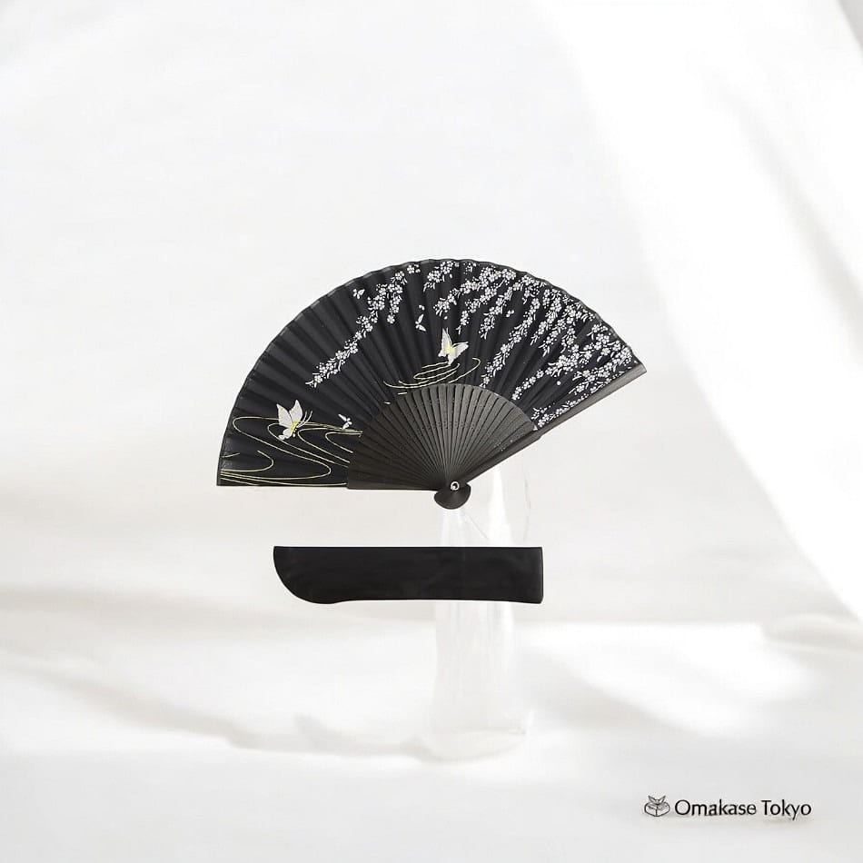 TOuWA Folding Fan-Butterfly Black 110 g