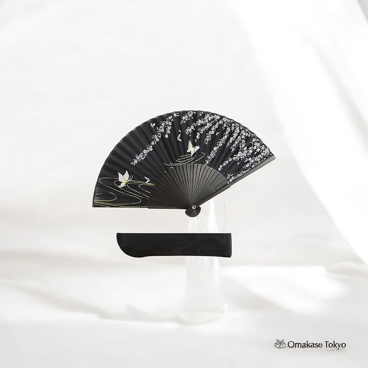 TOuWA 折叠扇-蝴蝶黑 110 克