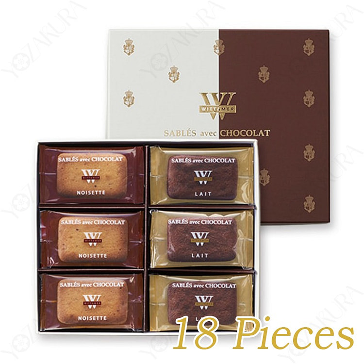 WITTAMER Sables avec Chocolat 18 Pieces