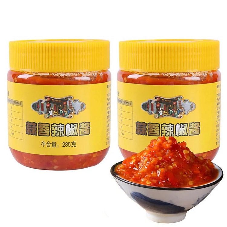 福建沙县小吃蒜蓉酱辣酱香辣辣椒蒜蓉蒸海鲜拌面辣酱香 285 克