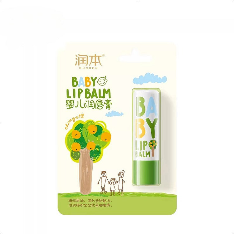 润本儿童唇膏保湿滋润宝宝专用护唇膏 经典款 4g 4 克