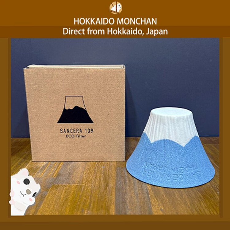 富士山滤杯 陶瓷咖啡滤杯 藍色 波佐见烧 日本制造