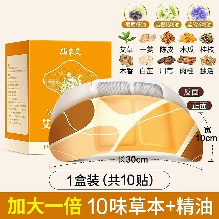 艾灸贴 发热包暖宝宝《加大10味草本+精油》10贴