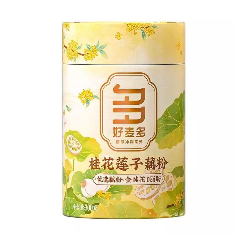 好麦多桂花莲子玫瑰银耳水果坚果藕粉汉川纯藕粉冲饮即食营养早餐