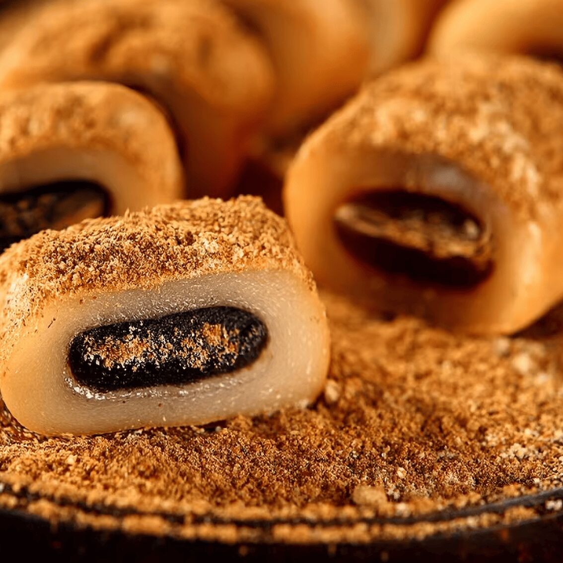 Daoxiangcun Donkey Rolling in Black Sesame Flavor 500 g - Weee!