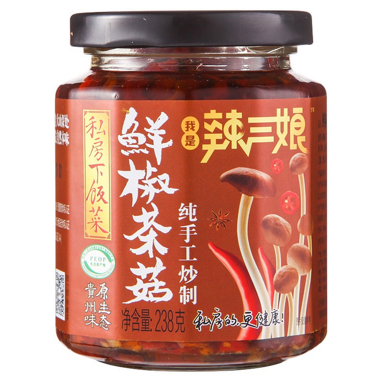 辣三娘鲜椒茶菇 238g 瓶装 1 瓶