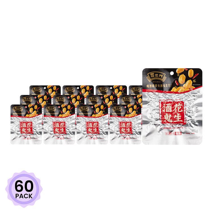 百世兴 酒鬼花生 川式麻辣味 60 克*60 包