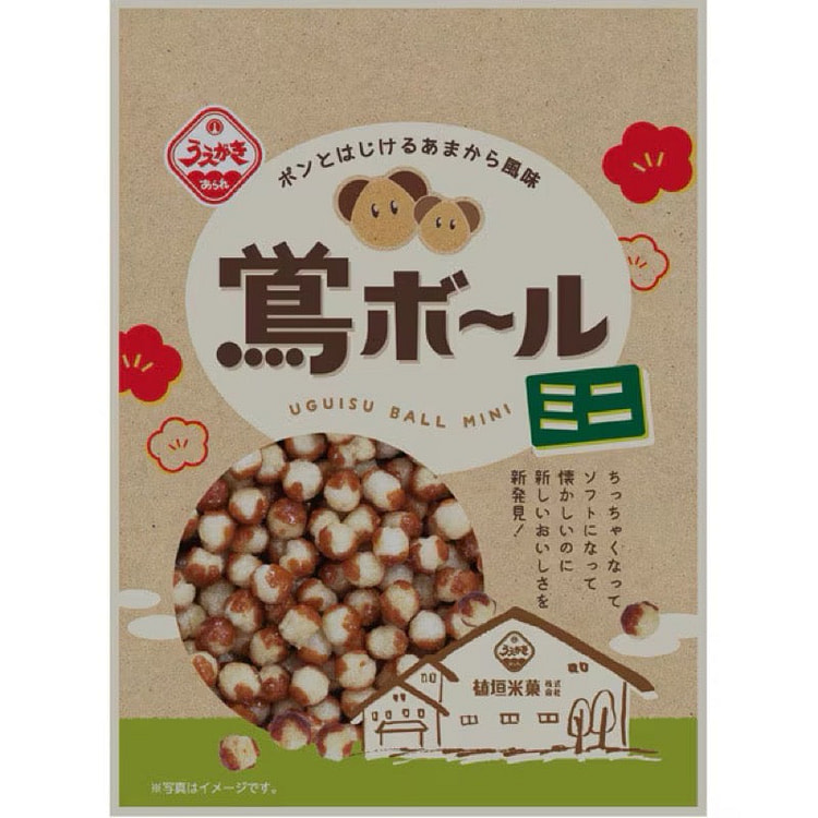 Uegaki Beika Mini Uguisu Ball Rice Snacks 42g 1 each
