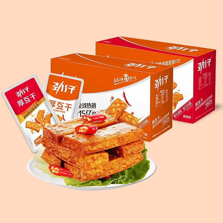劲仔厚豆干香辣麻辣零食豆腐干休闲小吃400g*2 800 克
