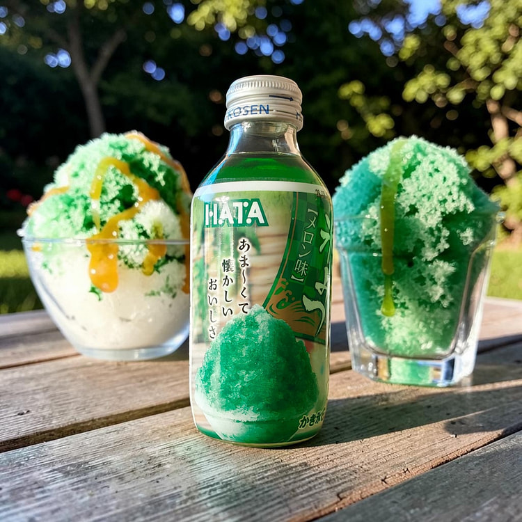 Japanese Kakigori Shaved Ice Syrup  - Melon 6.3 fl.oz