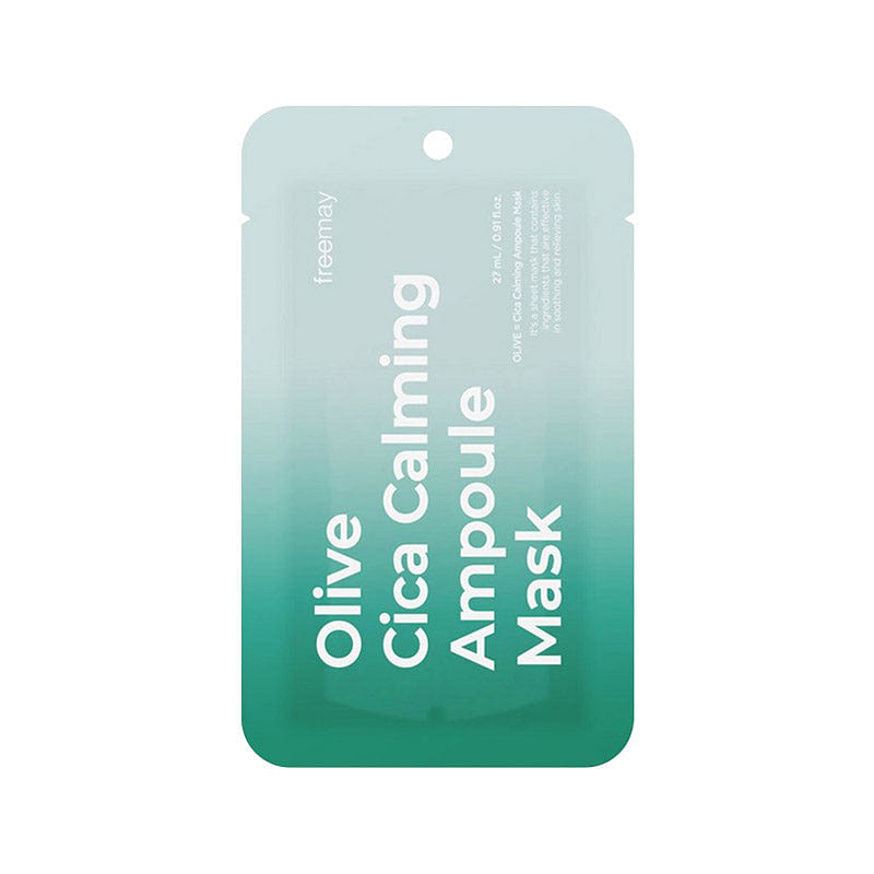Freemay’s Olive Cica Calming Ampoule Mask Single 1 each