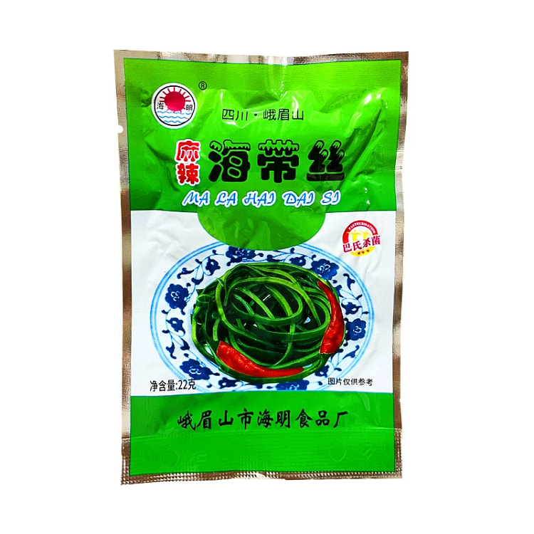 四川特产麻辣海带丝爽口下饭菜咸菜办公小零食独立小包装即食素食22g*1袋