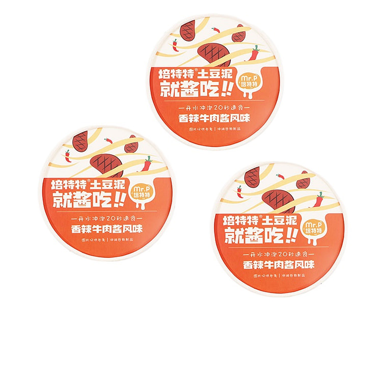 培特特土豆泥香辣味60g*3盒