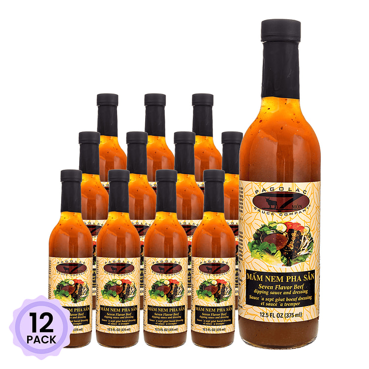 Pagolac 越南七味牛肉蘸酱＆沙拉汁 375 毫升*12 包
