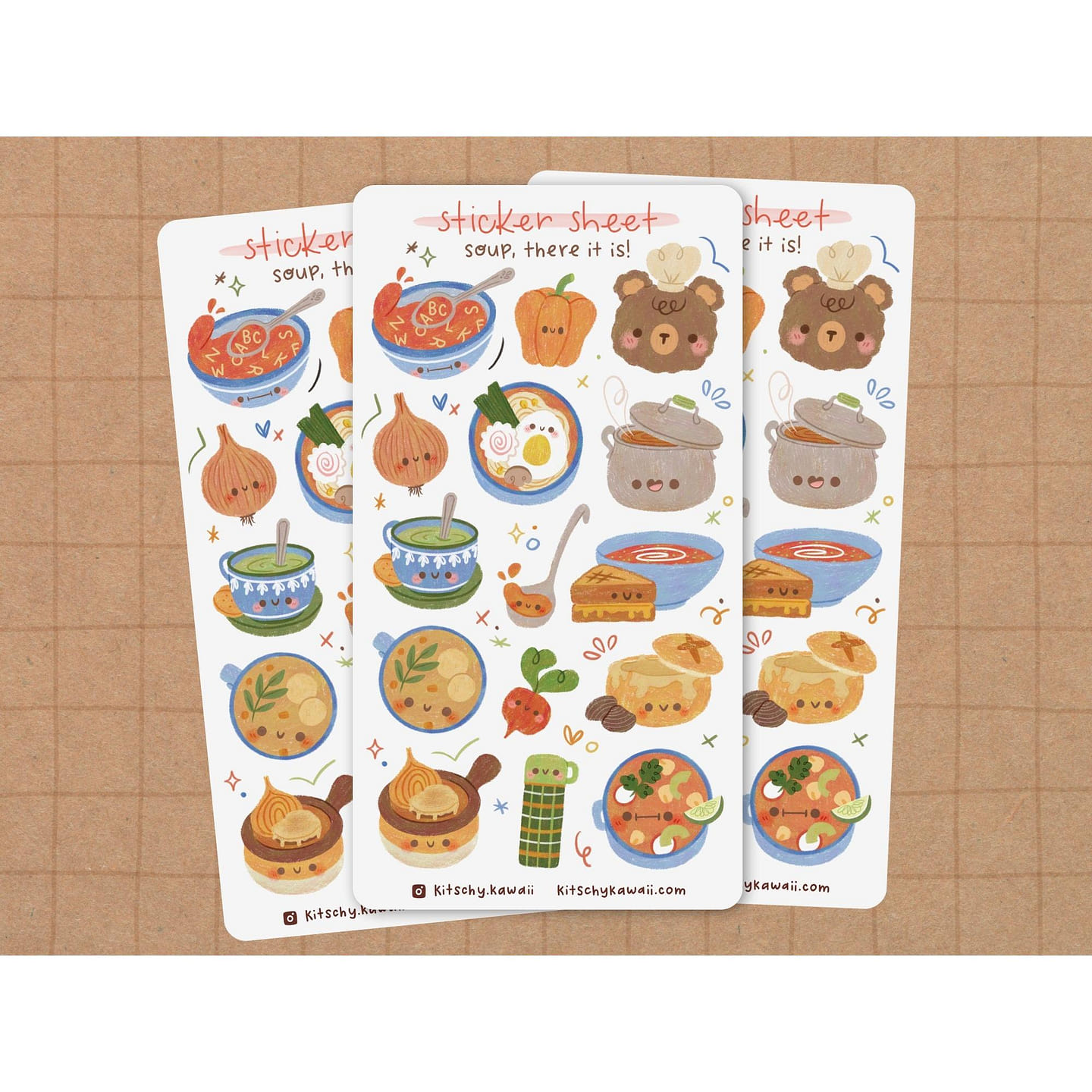 Soup Sticker Sheet 1 each