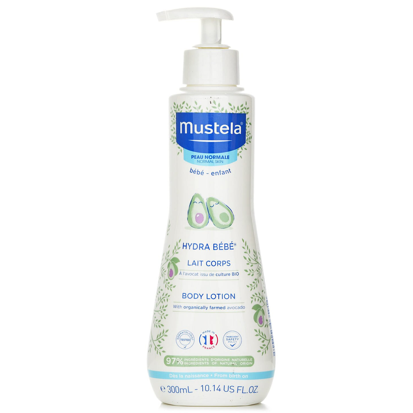 Mustela Hydra-Bebe Organic Avocado Body Lotion – Normal Skin 300 ml