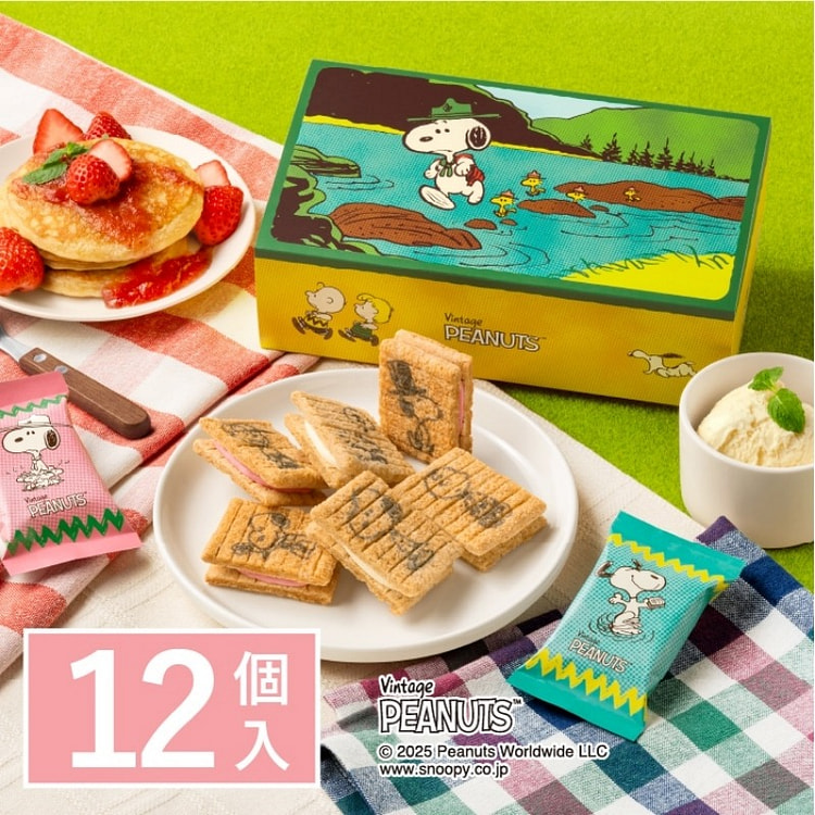 Snoopy Sugar Butter Sandwich 6pc+Strawberry 6pc