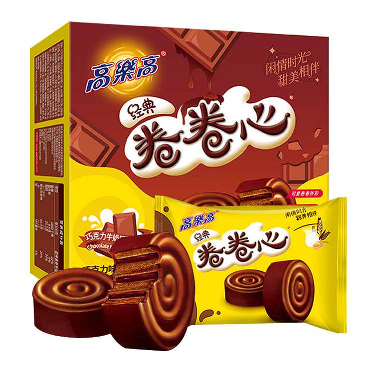 高乐高 西式糕点卷卷心巧克力夹心240g*1盒