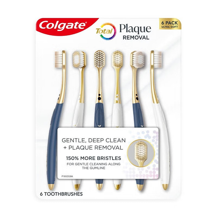 Colgate toothbrush with soft and fluffy silk brist