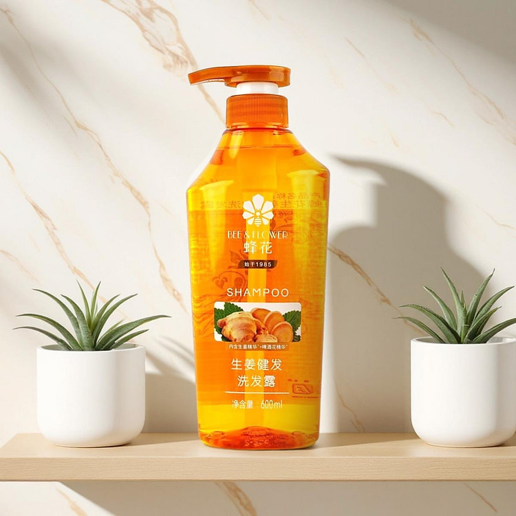蜂花 生姜健发洗发水 啤酒花精华 600ml 1 份